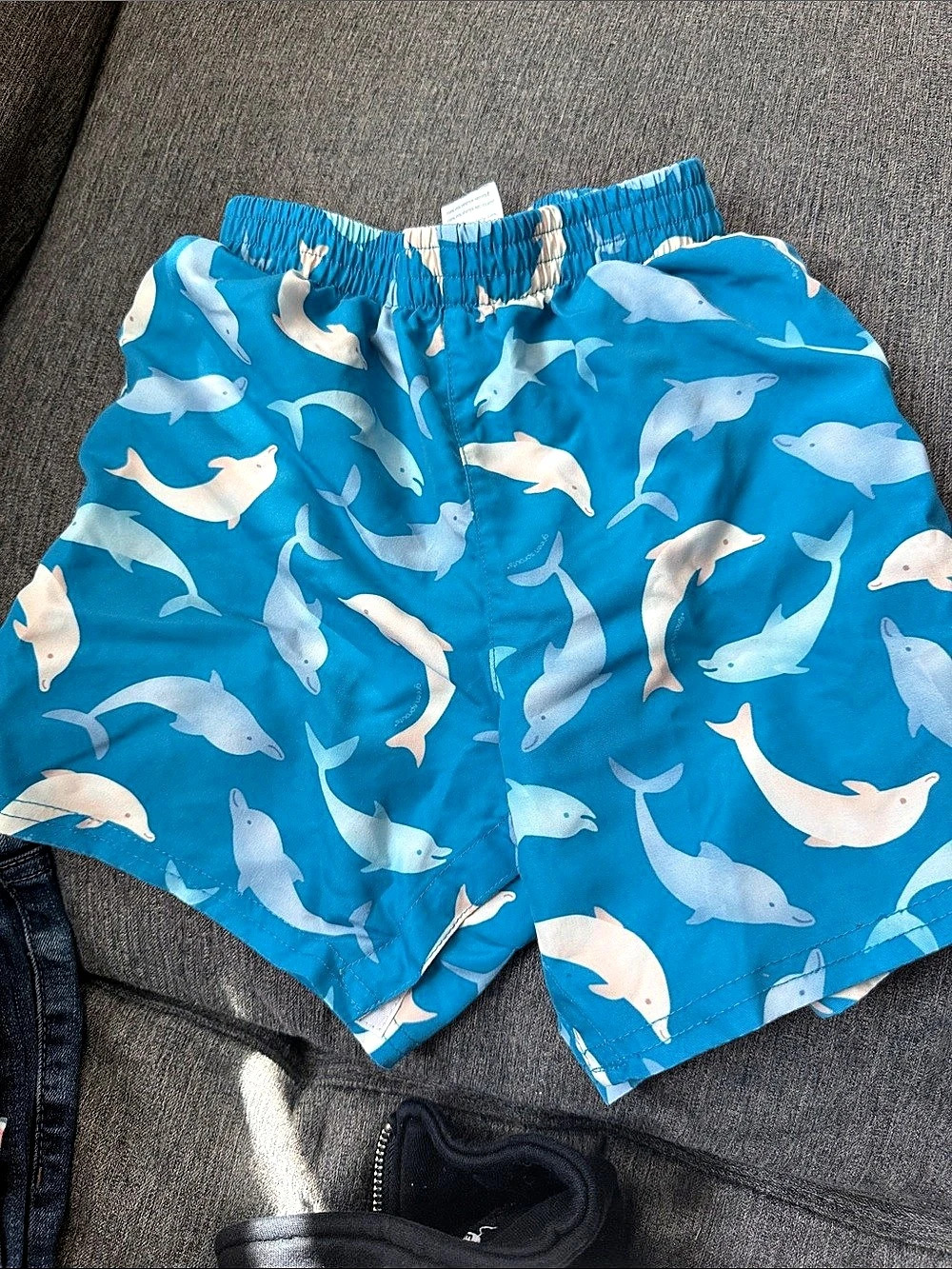 green sprouts Easy-Change Eco Swim Trunks Blue & White 3T